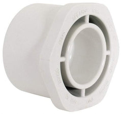 Value Collection - 2-1/2 x 1-1/4" PVC Plastic Pipe Bushing - Schedule 40, Spig x Slip End Connections - Industrial Tool & Supply