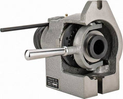 Phase II - 5C Compatible, 24 Increment, Horizontal & Vertical Standard Collet Indexer - 4-1/2" High Center, 1-1/8" Max Collet Capacity, Manual Operation - Industrial Tool & Supply