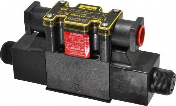Parker - 22 GPM Nitrile Hydraulic Control Valve - 1.81" Wide x 8.3" Long - Industrial Tool & Supply