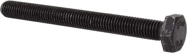 Value Collection - M10x1.50mm Metric Coarse, 100mm Length Under Head Hex Head Cap Screw - Fully Threaded, Grade 8.8 Steel, Uncoated, 17mm Hex - Industrial Tool & Supply