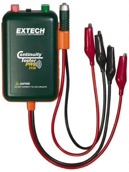 Extech - Circuit Continuity Tester - LED Display, 9V Power Supply - Industrial Tool & Supply