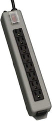 Tripp-Lite - 9 Outlets, 120 VAC15 Amps, 15' Cord, Power Outlet Strip - Keyhole, Tab Mount, 5-15 NEMA Configuration, 13-3/4" Strip - Industrial Tool & Supply