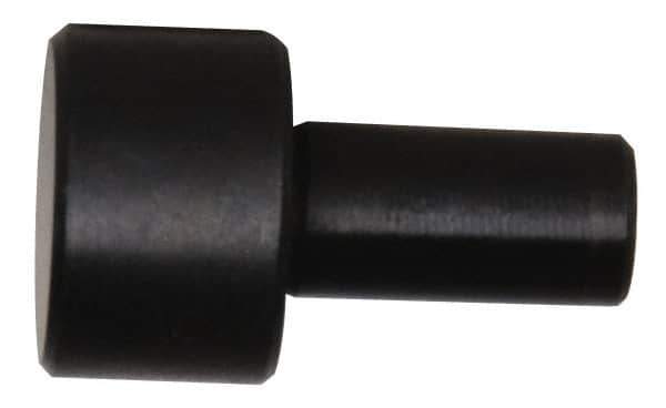Gibraltar - 15/32" OAL, 1/4" Head Height, 3/8" OD, Low Carbon Steel, Ground, Press Fit Rest Button - Black Oxide Coating, 0.1885" Pin Diam - Industrial Tool & Supply