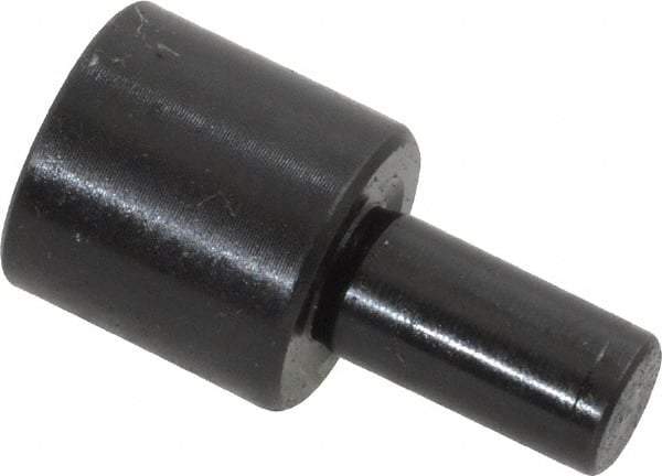 Gibraltar - 19/32" OAL, 3/8" Head Height, 3/8" OD, Low Carbon Steel, Ground, Press Fit Rest Button - Black Oxide Coating, 0.1885" Pin Diam - Industrial Tool & Supply