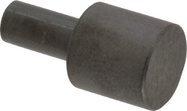 Gibraltar - 31/32" OAL, 1/2" Head Height, 1/2" OD, Low Carbon Steel, Ground, Press Fit Rest Button - Black Oxide Coating, 1/4" Pin Diam - Industrial Tool & Supply