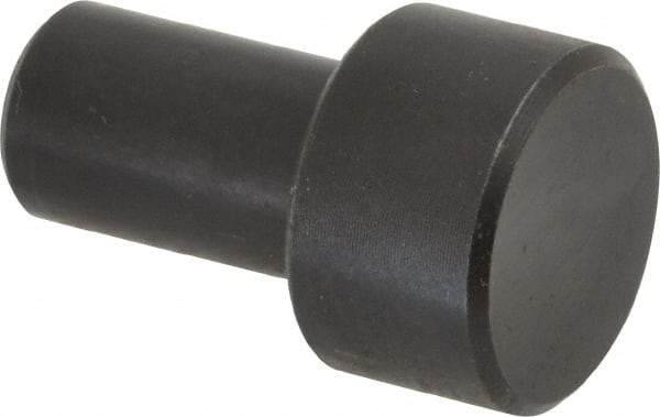Gibraltar - 27/32" OAL, 3/8" Head Height, 5/8" OD, Low Carbon Steel, Ground, Press Fit Rest Button - Black Oxide Coating, 3/8" Pin Diam - Industrial Tool & Supply