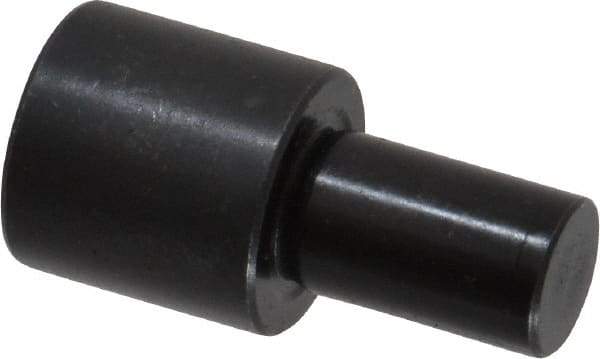 Gibraltar - 1-3/32" OAL, 5/8" Head Height, 5/8" OD, Low Carbon Steel, Ground, Press Fit Rest Button - Black Oxide Coating, 3/8" Pin Diam - Industrial Tool & Supply