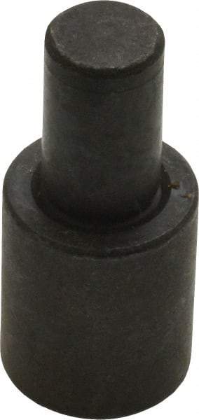 Gibraltar - 1-7/32" OAL, 3/4" Head Height, 5/8" OD, Low Carbon Steel, Ground, Press Fit Rest Button - Black Oxide Coating, 3/8" Pin Diam - Industrial Tool & Supply