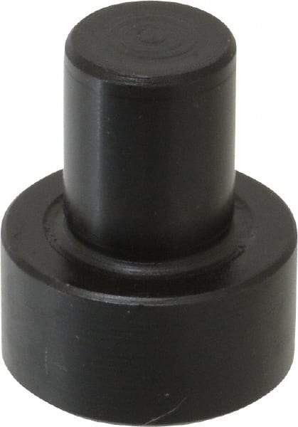 Gibraltar - 1-1/32" OAL, 7/16" Head Height, 7/8" OD, Low Carbon Steel, Ground, Press Fit Rest Button - Black Oxide Coating, 1/2" Pin Diam - Industrial Tool & Supply