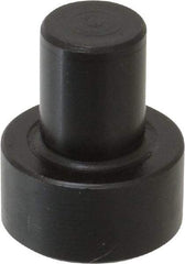 Gibraltar - 1-1/32" OAL, 7/16" Head Height, 7/8" OD, Low Carbon Steel, Ground, Press Fit Rest Button - Black Oxide Coating, 1/2" Pin Diam - Industrial Tool & Supply