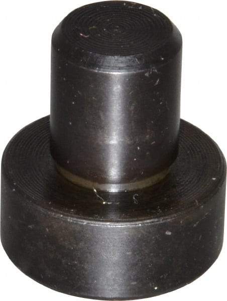 Gibraltar - 0.969" OAL, 3/8" Head Height, 7/8" OD, 52100 Steel, Unground, Press Fit Rest Button - Black Oxide Coating, 1/2" Pin Diam - Industrial Tool & Supply