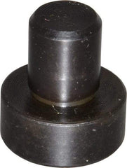 Gibraltar - 0.969" OAL, 3/8" Head Height, 7/8" OD, 52100 Steel, Unground, Press Fit Rest Button - Black Oxide Coating, 1/2" Pin Diam - Industrial Tool & Supply