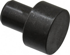Gibraltar - 1-3/32" OAL, 1/2" Head Height, 7/8" OD, 52100 Steel, Unground, Press Fit Rest Button - Black Oxide Coating, 1/2" Pin Diam - Industrial Tool & Supply
