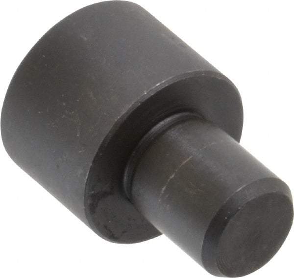 Gibraltar - 1-7/32" OAL, 5/8" Head Height, 7/8" OD, 52100 Steel, Unground, Press Fit Rest Button - Black Oxide Coating, 1/2" Pin Diam - Industrial Tool & Supply