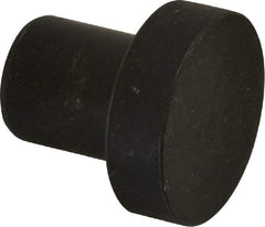 Gibraltar - 1-7/32" OAL, 3/8" Head Height, 1-1/4" OD, 52100 Steel, Unground, Press Fit Rest Button - Black Oxide Coating, 3/4" Pin Diam - Industrial Tool & Supply