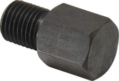 Gibraltar - 15/16" OAL, 1/2" Head Height, Low Carbon Steel, Threaded Rest Button - Black Oxide Coating, 3/8-24 Thread, 1/2" Hex - Industrial Tool & Supply