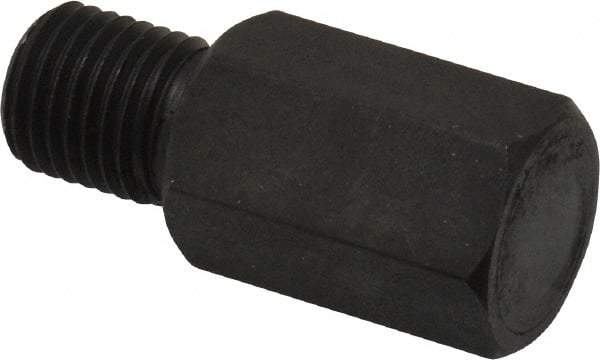 Gibraltar - 1-3/16" OAL, 3/4" Head Height, Low Carbon Steel, Threaded Rest Button - Black Oxide Coating, 3/8-24 Thread, 1/2" Hex - Industrial Tool & Supply