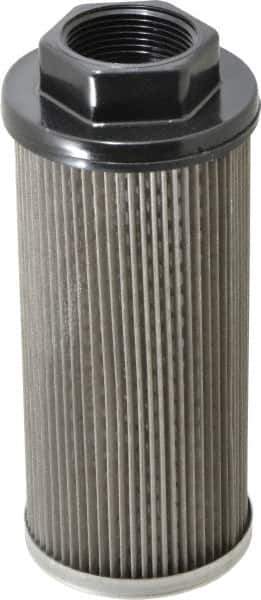 Flow Ezy Filters - 100 Mesh, 76 LPM, 20 GPM, 3.2" Diam, Female Suction Strainer without Bypass - 1 1/4 Port NPT, 7.4" Long - Industrial Tool & Supply