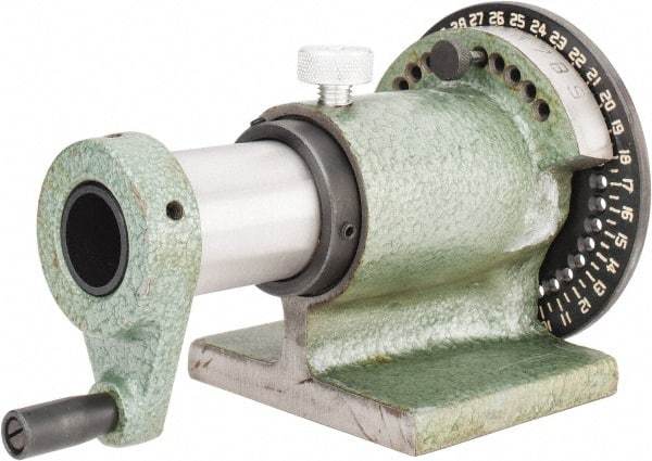Interstate - 5C Compatible, 36 Increment, Horizontal Spin Collet Indexer - 1-1/8" Max Collet Capacity, Manual Operation - Industrial Tool & Supply
