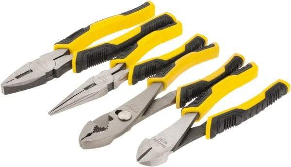 Stanley - 4 Piece Plier Set - Comes in Display Card - Industrial Tool & Supply