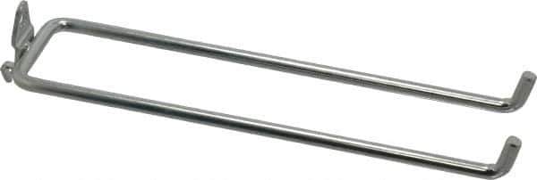 Triton - 1/4" Diam, 8-1/4" Long Double Arm Pegboard Hook - 8-7/8" Projection, 80° Bend, 3/4" Bend Length, Steel - Industrial Tool & Supply