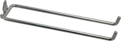 Triton - 1/4" Diam, 8-1/4" Long Double Arm Pegboard Hook - 8-7/8" Projection, 80° Bend, 3/4" Bend Length, Steel - Industrial Tool & Supply