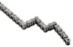 U.S. Tsubaki - 1/2" Pitch, Single Strand Roller Chain - Chain No. 40, 816 Lb. Capacity, 10 Ft. Long, 5/16" Roller Diam, 19/64" Roller Width - Industrial Tool & Supply