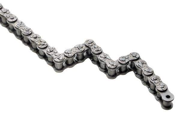 U.S. Tsubaki - 1-1/4" Pitch, Conveyor Chain - Chain No. 50, 970 Lb. Capacity, 10 Ft. Long, 0.4" Roller Diam, 3/8" Roller Width - Industrial Tool & Supply