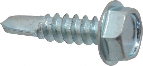 Value Collection - #10, Hex Washer Head, Hex Drive, 3/4" Length Under Head, #3 Point, Self Drilling Screw - Industrial Tool & Supply