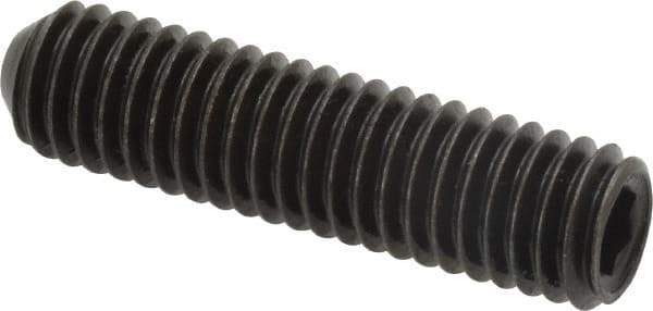Holo-Krome - 3/8-16 UNC, 1-1/2" OAL, Cup Point Set Screw - Grade 8 Alloy Steel, 3/16" Key - Industrial Tool & Supply