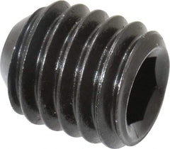 Holo-Krome - 7/16-14 UNC, 1/2" OAL, Cup Point Set Screw - Grade 8 Alloy Steel, 7/32" Key - Industrial Tool & Supply