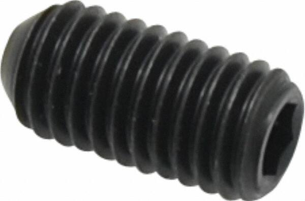 Holo-Krome - 1/2-13 UNC, 1" OAL, Cup Point Set Screw - Grade 8 Alloy Steel, 1/4" Key - Industrial Tool & Supply