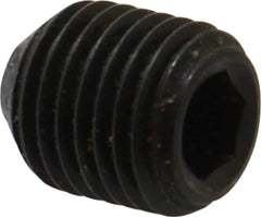 Holo-Krome - 7/16-20 UNF, 1/2" OAL, Cup Point Set Screw - Grade 8 Alloy Steel, 7/32" Key - Industrial Tool & Supply