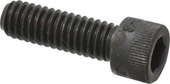 Made in USA - 5/16-18 UNC Hex Socket Drive, Socket Cap Screw - Alloy Steel, Black Oxide Finish, Fully Threaded, 1" Length Under Head - Industrial Tool & Supply
