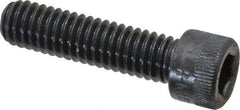 Made in USA - 5/16-18 UNC Hex Socket Drive, Socket Cap Screw - Alloy Steel, Black Oxide Finish, Fully Threaded, 1-1/4" Length Under Head - Industrial Tool & Supply