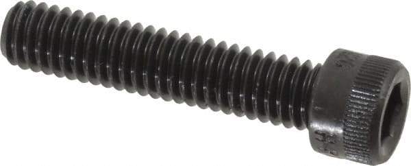 Made in USA - 5/16-18 UNC Hex Socket Drive, Socket Cap Screw - Alloy Steel, Black Oxide Finish, Fully Threaded, 1-1/2" Length Under Head - Industrial Tool & Supply