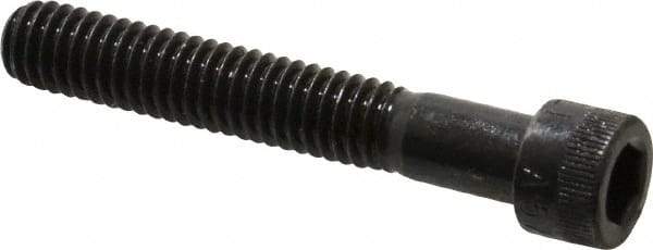 Made in USA - 5/16-18 UNC Hex Socket Drive, Socket Cap Screw - Alloy Steel, Black Oxide Finish, Partially Threaded, 2" Length Under Head - Industrial Tool & Supply