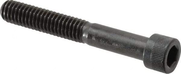 Made in USA - 5/16-18 UNC Hex Socket Drive, Socket Cap Screw - Alloy Steel, Black Oxide Finish, Partially Threaded, 2-1/4" Length Under Head - Industrial Tool & Supply