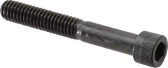 Made in USA - 5/16-18 UNC Hex Socket Drive, Socket Cap Screw - Alloy Steel, Black Oxide Finish, Partially Threaded, 2-1/4" Length Under Head - Industrial Tool & Supply