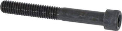 Made in USA - 5/16-18 UNC Hex Socket Drive, Socket Cap Screw - Alloy Steel, Black Oxide Finish, Partially Threaded, 2-1/2" Length Under Head - Industrial Tool & Supply