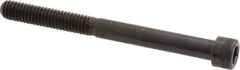 Made in USA - 5/16-18 UNC Hex Socket Drive, Socket Cap Screw - Alloy Steel, Black Oxide Finish, Partially Threaded, 3-1/2" Length Under Head - Industrial Tool & Supply