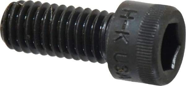 Made in USA - 3/8-16 UNC Hex Socket Drive, Socket Cap Screw - Alloy Steel, Black Oxide Finish, Fully Threaded, 7/8" Length Under Head - Industrial Tool & Supply