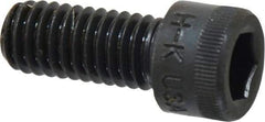 Made in USA - 3/8-16 UNC Hex Socket Drive, Socket Cap Screw - Alloy Steel, Black Oxide Finish, Fully Threaded, 7/8" Length Under Head - Industrial Tool & Supply