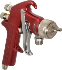 DeVilbiss - Siphon Feed High Volume/Low Pressure Paint Spray Gun - 1 Qt Capacity, 30 Max psi, 16 Max CFM, For Adhesives, Enamels, Epoxies, Lacquers, Latex, Polyurethanes, Primers, Sealers, Stains, Varnishes - Industrial Tool & Supply