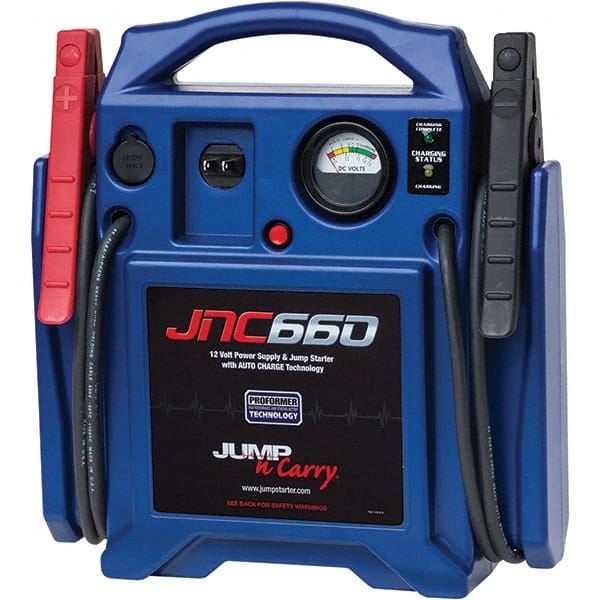 Jump-N-Carry - Automotive Battery Chargers & Jump Starters; Type: Jump Starter ; Amperage Rating: 1700 ; Starter Amperage: 425 ; Voltage: 12 VDC ; Battery Size Group: 12 Volt - Industrial Tool & Supply