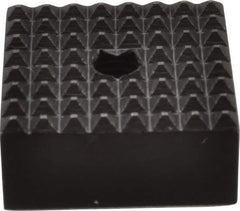 Fairlane - 3/4" Square, 10-32 Thread, 3/8" High, Extra Fine Tooth Grade, Diamond Serration, High Speed Steel, Square Positioning Gripper - 0.03 x 45A° Chamfer, Black Oxide Finish - Industrial Tool & Supply