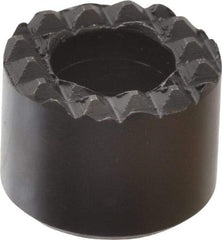 Fairlane - 1/2" Diam, 3/8" High, No. 8 C Bore SHCS, Counterbored, Extra Fine Tooth Grade Diamond Serration Tooth Pattern, High Speed Steel, Round Positioning Gripper - Black Oxide Coated - Industrial Tool & Supply