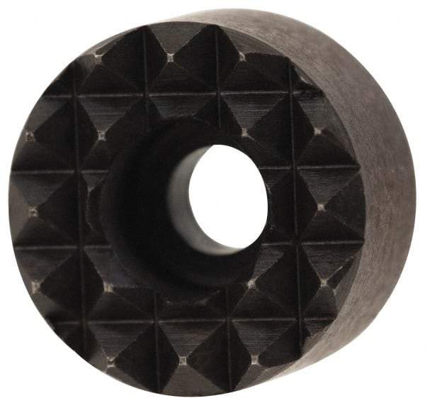 Fairlane - 5/8" Diam, 3/8" High, No. 8 C Bore SHCS, Counterbored, Fine Tooth Grade Diamond Serration Tooth Pattern, High Speed Steel, Round Positioning Gripper - Black Oxide Coated - Industrial Tool & Supply