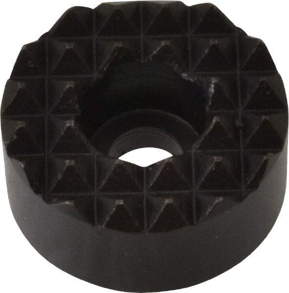 Fairlane - 3/4" Diam, 3/8" High, No. 10 C Bore SHCS, Counterbored, Fine Tooth Grade Diamond Serration Tooth Pattern, High Speed Steel, Round Positioning Gripper - Black Oxide Coated - Industrial Tool & Supply