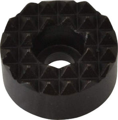 Fairlane - 3/4" Diam, 3/8" High, No. 10 C Bore SHCS, Counterbored, Fine Tooth Grade Diamond Serration Tooth Pattern, High Speed Steel, Round Positioning Gripper - Black Oxide Coated - Industrial Tool & Supply